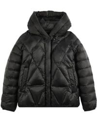 Fay - Argyle Hooded Down Jacket - Lyst