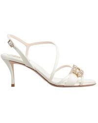 Roger Vivier - Crystal-Embellished Strap Sandals - Lyst