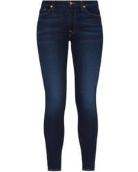 7 For All Mankind - High Waist Skinny Crop Jeans - Lyst