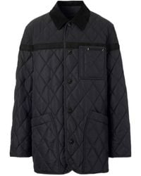 Burberry - Diamond Quilted Nylon Canvas Barn Jacket - Lyst