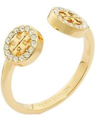 Tory Burch - Miller Pavé Open Ring - Lyst