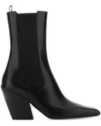 Prada - Leather Ankle Boots - Lyst