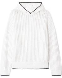 Brunello Cucinelli - Hooded Knit Jumper - Lyst