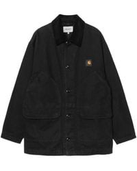 Carhartt - Prescott Corduroy-Collar Logo-Patch Jacket - Lyst