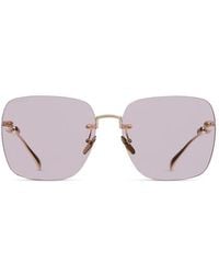 Gucci - Low Nose Bridge Fit Square Sunglasses - Lyst