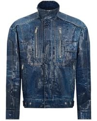DSquared² - Sequin-Embellished Denim Jacket - Lyst