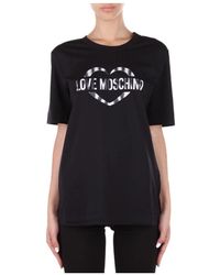 Moschino - Logo-Print Short-Sleeve T-Shirt - Lyst
