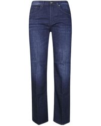 Dondup - Denim Trousers With Belt Loops - Lyst
