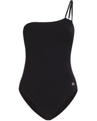 Dolce & Gabbana - One Shoulder Swimsuit - Lyst
