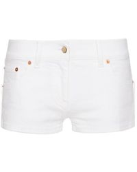Valentino - Denim Shorts With Belt Loops - Lyst