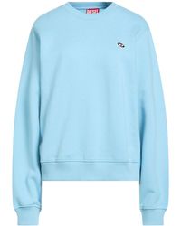 DIESEL - Simple Solid-Color Long-Sleeved Sweatshirt - Lyst