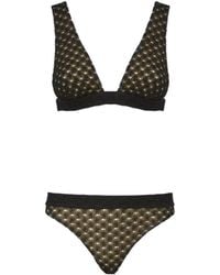 Missoni - Textured Triangle Bikini Set - Lyst