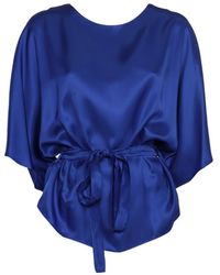 P.A.R.O.S.H. - Belted Blouse Viscose - Lyst