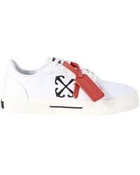 Off-White c/o Virgil Abloh - New Low Vulcanized Lace-Up Sneakers - Lyst