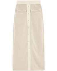 JOSEPH - Buttoned Knit Skirt - Lyst
