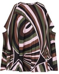 PUCCI - Pucci Iride Print Crêpe De Chine Kaftan - Lyst