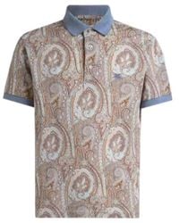Etro - Arnica Paisley Short-Sleeved Polo Shirt - Lyst