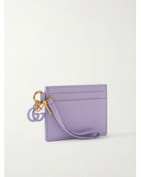 Gucci - Card Case With Double G And Dragonfly Charm - Lyst