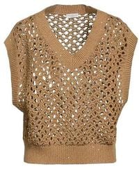 Brunello Cucinelli - Plain Colour Jumpers - Lyst