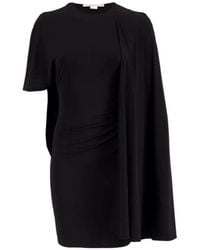 Stella McCartney - Asymmetric Cape Mini Dress - Lyst