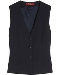 Max Mara - Studio Madia V-Neck Gilet - Lyst