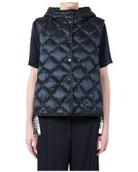 Max Mara - Sleeveless Hooded Padded Vest - Lyst