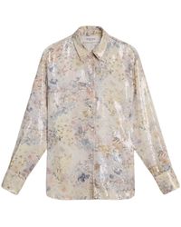 Golden Goose - Floral Sequin Print Shirt - Lyst