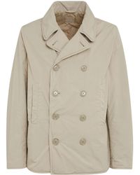 Aspesi - Double-Breasted Long-Sleeved Casual Jacket - Lyst