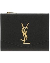 Saint Laurent - Uptown Compact Wallet - Lyst