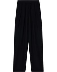 Emporio Armani - Loose Fit High Waist Trousers - Lyst