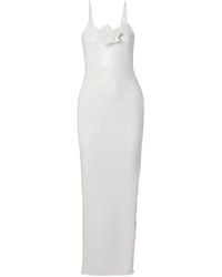 Rodarte - Embellished Silk-Trimmed Sequined Tulle Gown - Lyst