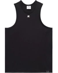 Courreges - Courrèges Crewneck Straight Hem Tank Top - Lyst