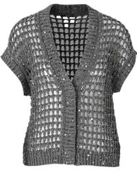 Peserico - Short-Sleeved Cardigan - Lyst