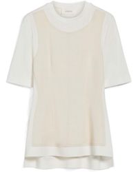 Sportmax - Panelled Howl T-Shirt - Lyst