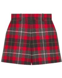 Dior - Christian Checkered Shorts - Lyst