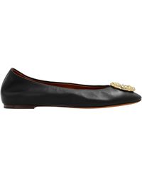 Lanvin - Round Toe Slip-On Ballerina Shoes - Lyst