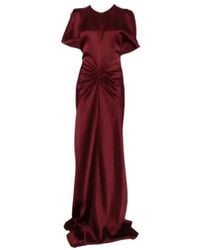 Victoria Beckham - Gathered Maxi Dress - Lyst