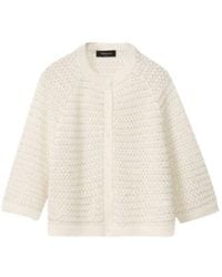 Fabiana Filippi - Sequin-Embellished Open-Knit Cardigan - Lyst