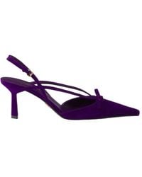 Prada - Suede Slingback Pumps - Lyst