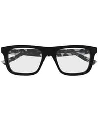 Gucci - Tortoiseshell-Effect Rectangle-Frame Glasses - Lyst