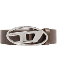 DIESEL - B-1Dr Logo Plaque Buckled Belt - Lyst