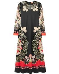 La DoubleJ - Clingy Swing Placed Long-Sleeve Maxi Dress - Lyst