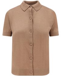 Max Mara - Button-Front Short-Sleeve Shirt - Lyst