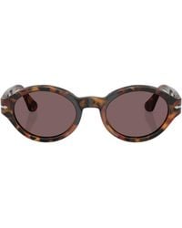 Persol - Oval Frame Sunglasses - Lyst