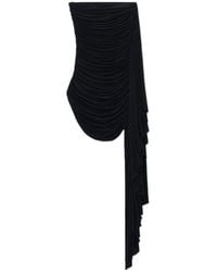 Alexander Wang - Asymmetric Ruched Strapless Mini Dress - Lyst