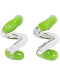 Sunnei - Fusillo Logo Engraved Earrings - Lyst