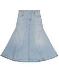 Ganni - Denim Skirt - Lyst