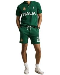 Polo Ralph Lauren - Italia Logo-Embroidered Polo Shirt - Lyst