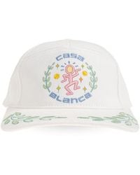 CASABLANCA - Logo Embroidered Baseball Cap - Lyst