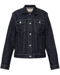 Marni - Button-Up Denim Jacket - Lyst
